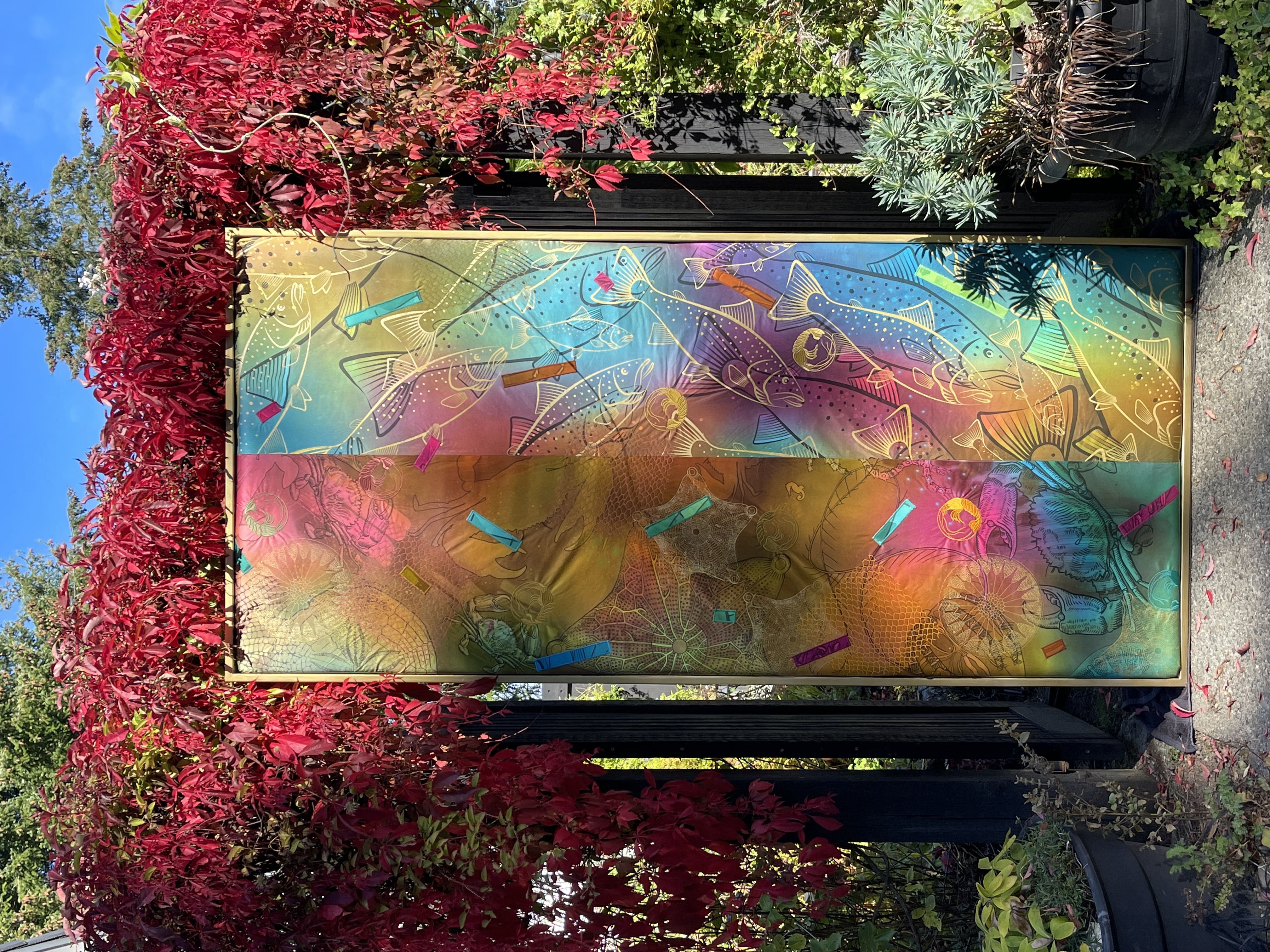 4ft x 8ft silk work